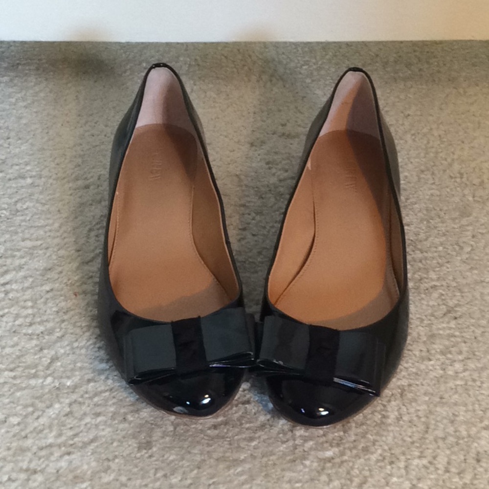 Black low heel J.crew shoes